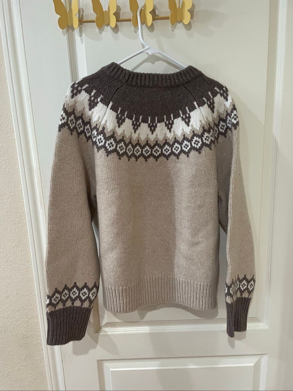 rag & bone Beth Fair Isle Wool Sweater size medium - Picture 7 of 7